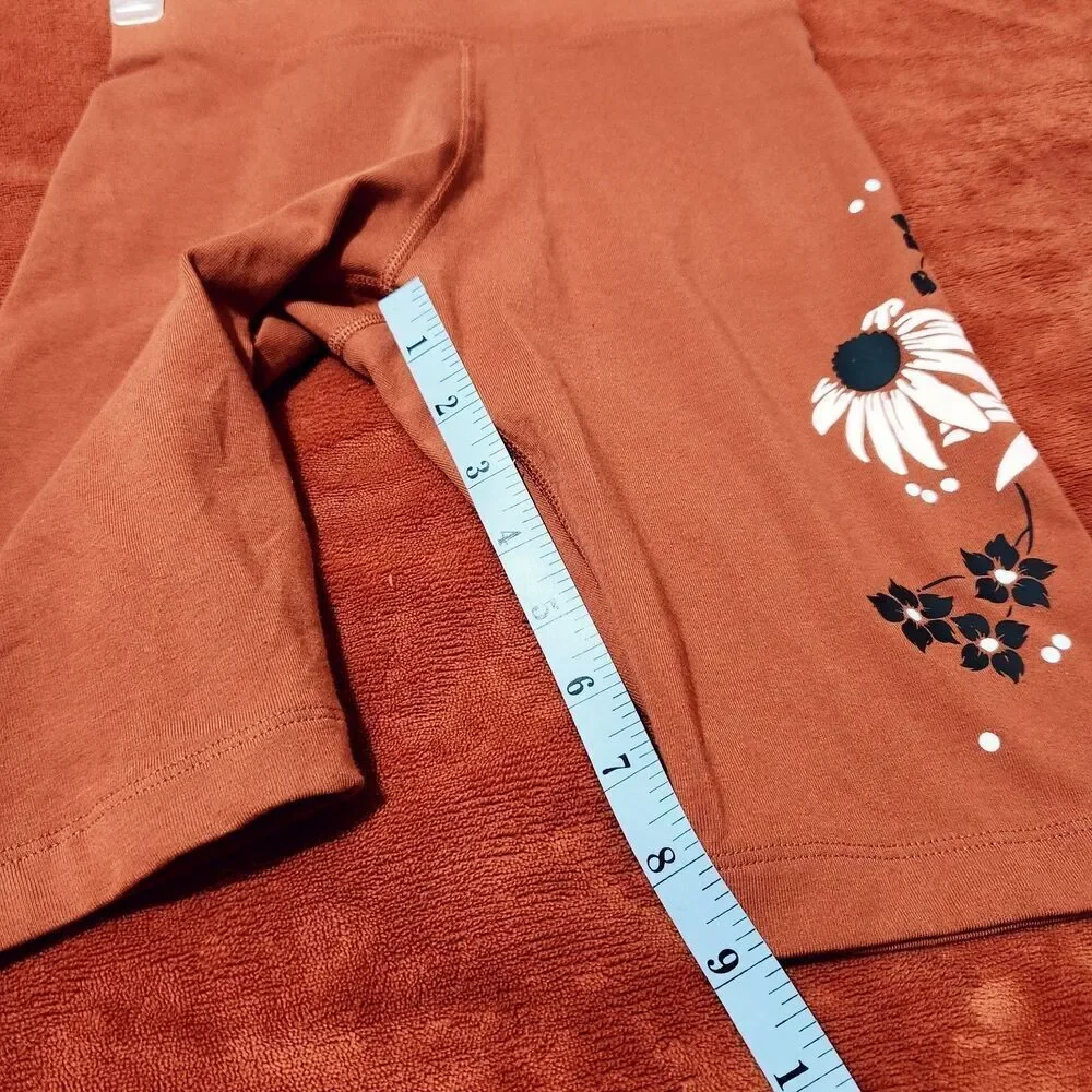 Nike Bike Shorts Womens Size XS Burn Sunshine Color Floral Print